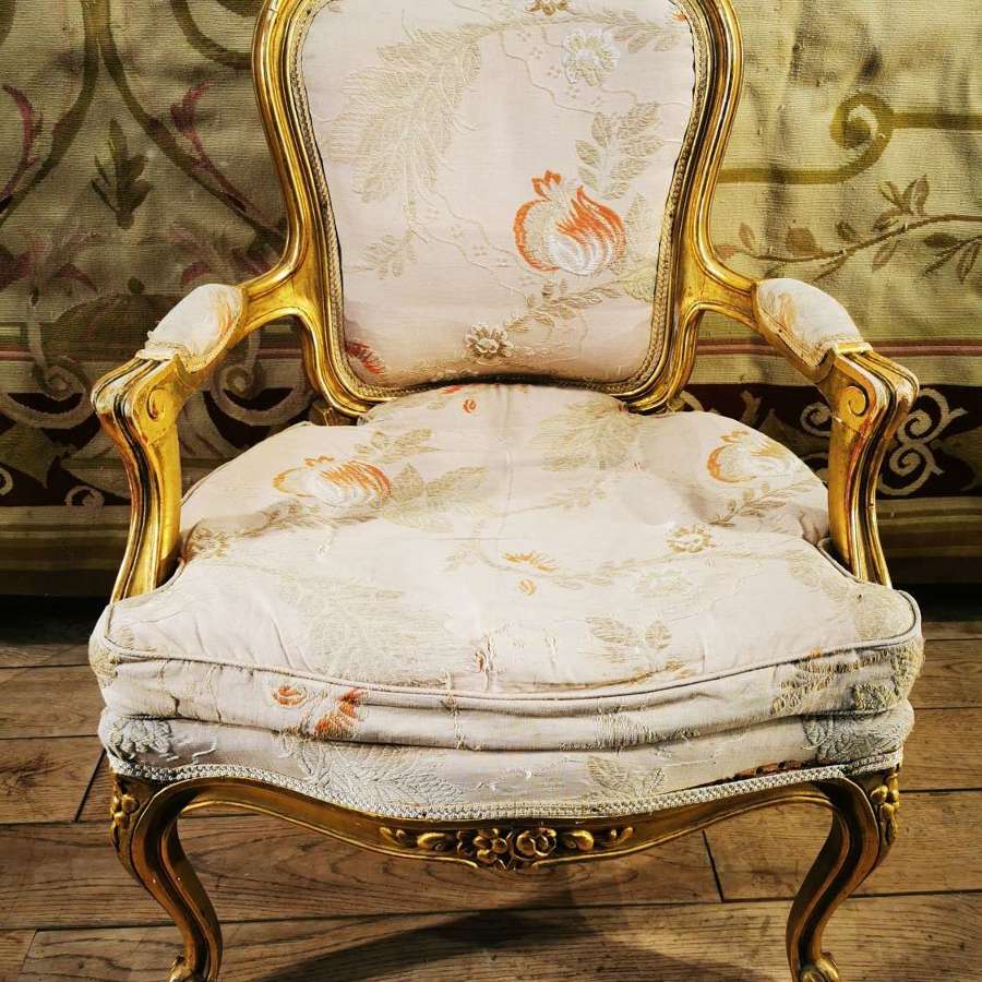 Antique Gilt Chair