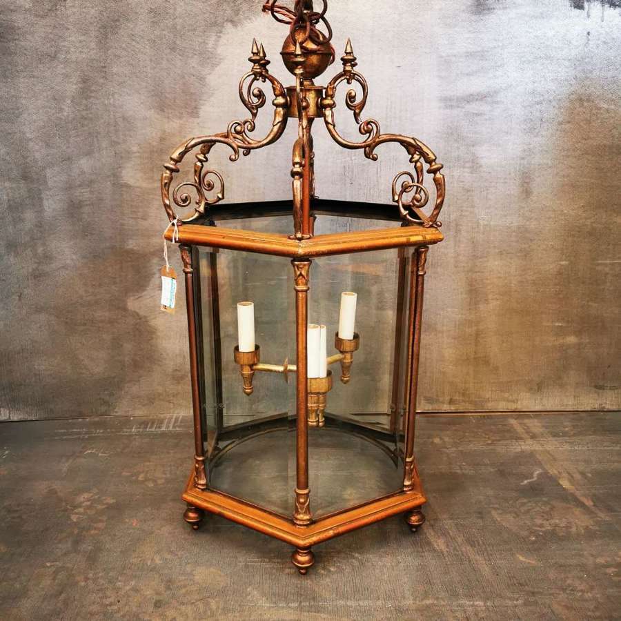 Antique Hall lantern early 20th Century