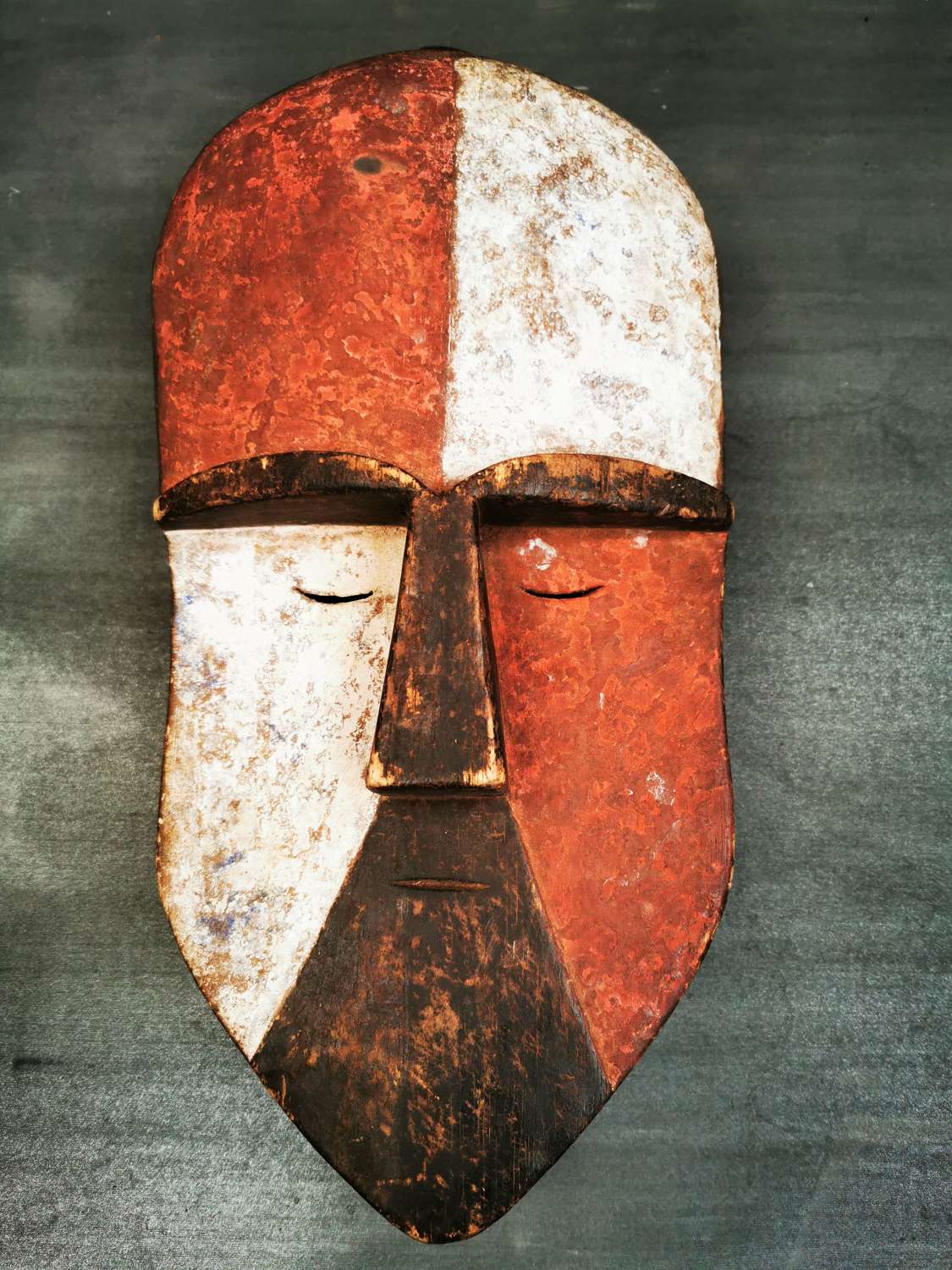 Carved wood mask