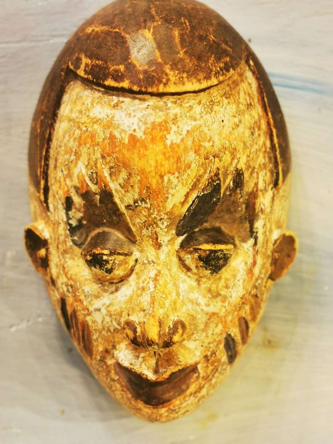 Carved wood mask