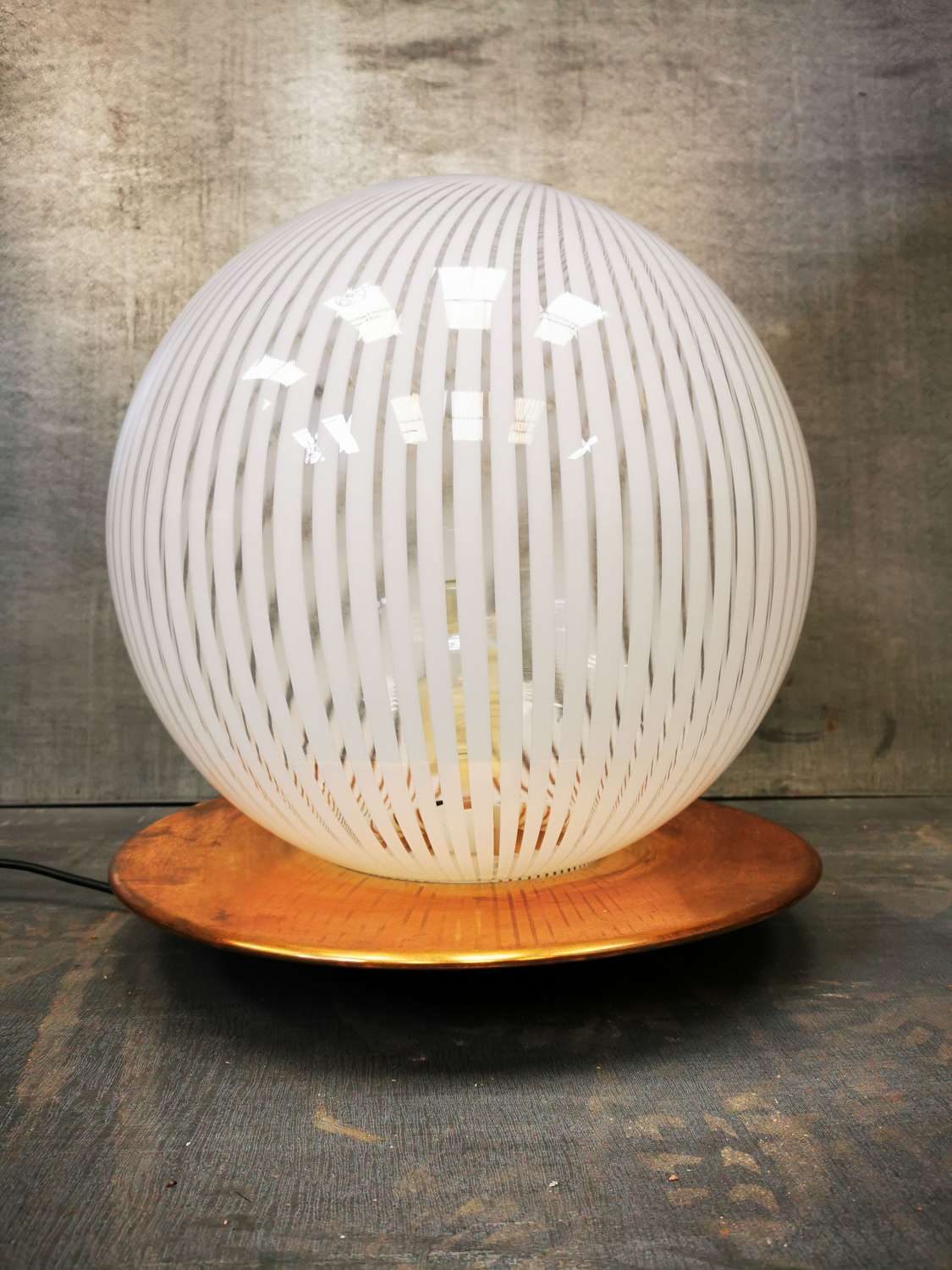 Large Murano ball lamp